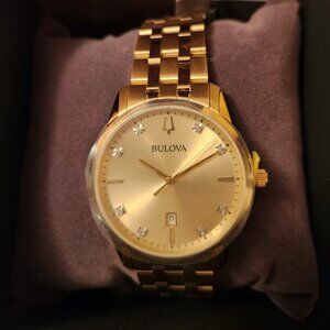 BRAND NEW Men's Bulova Classic Sutton Watch w/Diamond accents!!